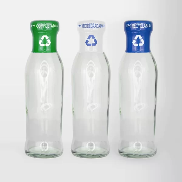 Plastic-Free Shrink Sleeves on bottles