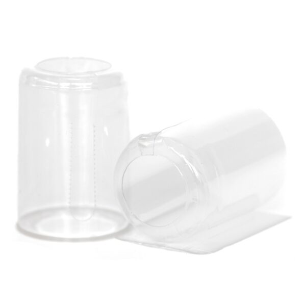 Heat Shrink Transparent Open Top Capsules, small