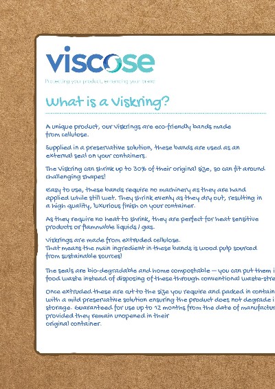 How To Apply A Viskring, promotional brochure cover image, July 2022
