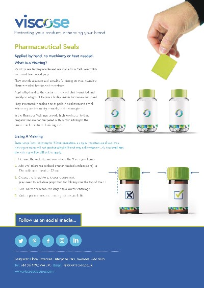 Pharmaceutical Seals, promotional brochure cover image, July 2022