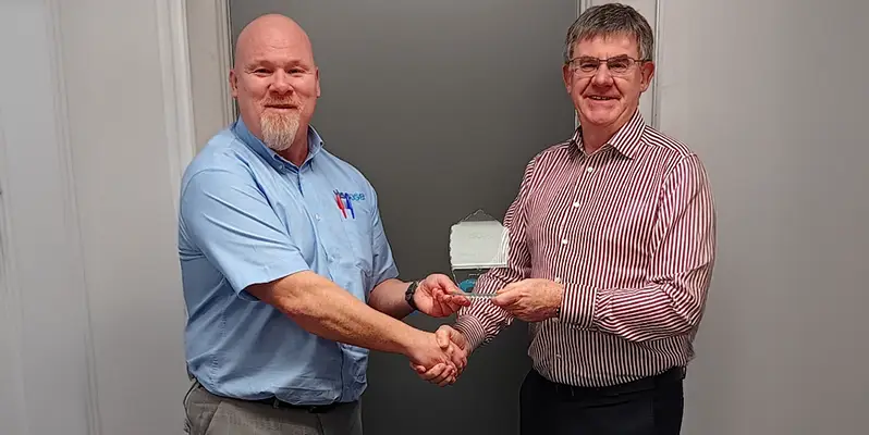 Stephen Armstrong winning award