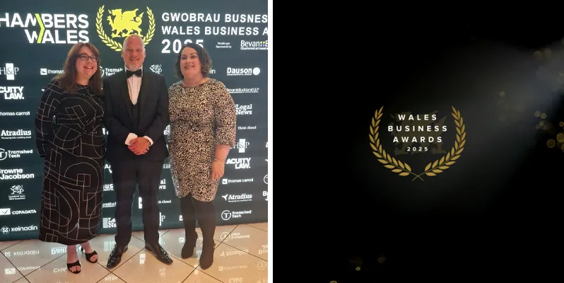 Viscose staff members at Wales Business Awards
