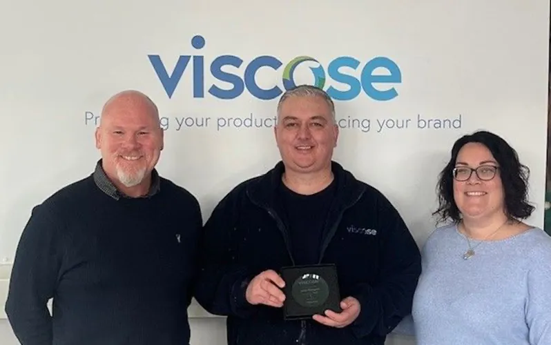 Julian Waygood from Viscose winning award