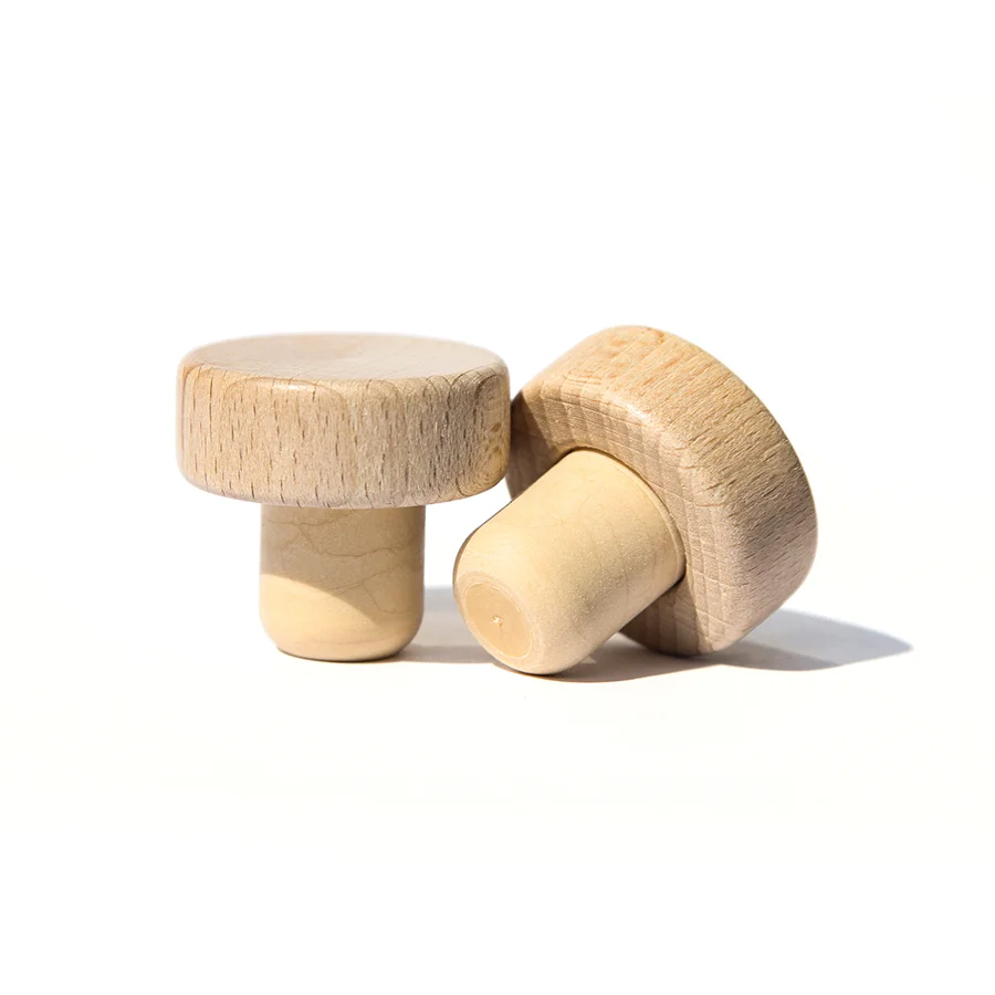 Natural Wood Head Bartop 34mm (19.5mm Synthetic Cork)